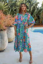 Load image into Gallery viewer, Morgana Midi Dress - Flowing Bohemian Style
