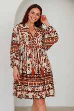 Load image into Gallery viewer, Dream Catcher Sage Mini Dress - Boho Chic with Tassel Ties
