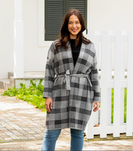 Load image into Gallery viewer, Dillan Knee-Soft Length Cardigan in Grey - Comfort Meets Style
