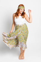 Load image into Gallery viewer, Ishani Sachi Green Wrap Maxi Skirt – Boho Chic Beauty
