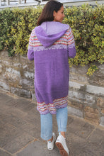 Load image into Gallery viewer, Purple Spirit Hooded Cardigan
